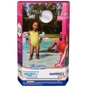 SwimWays Disney Princess Ariel Swimmies (Unisex), Arm Floaties for Kids Age 3-5